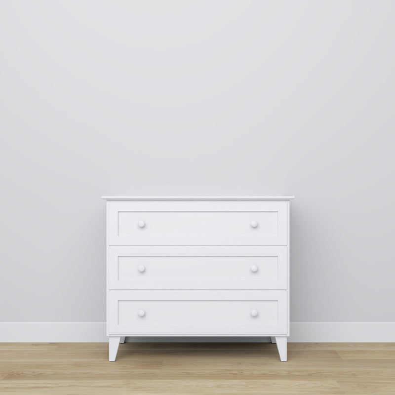 commode 3S 105 Scandi en bois dans la couleur sur commande RAL/NCS – bois massif, Nizio