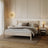 Lit double en chêne chêne blanchi – chambre, bois massif, style scandinave