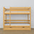 Lit superposé en bois pin naturel – détails des assemblages et de l'échelle, chambre d'enfant