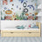Lit pin incolore z tiroir – vue de côté, en bois, Nizio Home