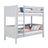 Lit superposé gris – échelle i barrière ochronna en bois, Nizio Home