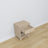 Bedside table N02 bleached oak made of oak – side view, Nizio Home