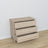 Commode 3S en chêne chêne blanchi 105 cm w chambre – décoration scandinave
