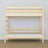 Lit superposé en bois pin incolore – sommier à lattes, durable assemblages de menuiserie