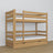 Lit superposé avec tiroir chêne naturel en chêne – design scandinave, Nizio