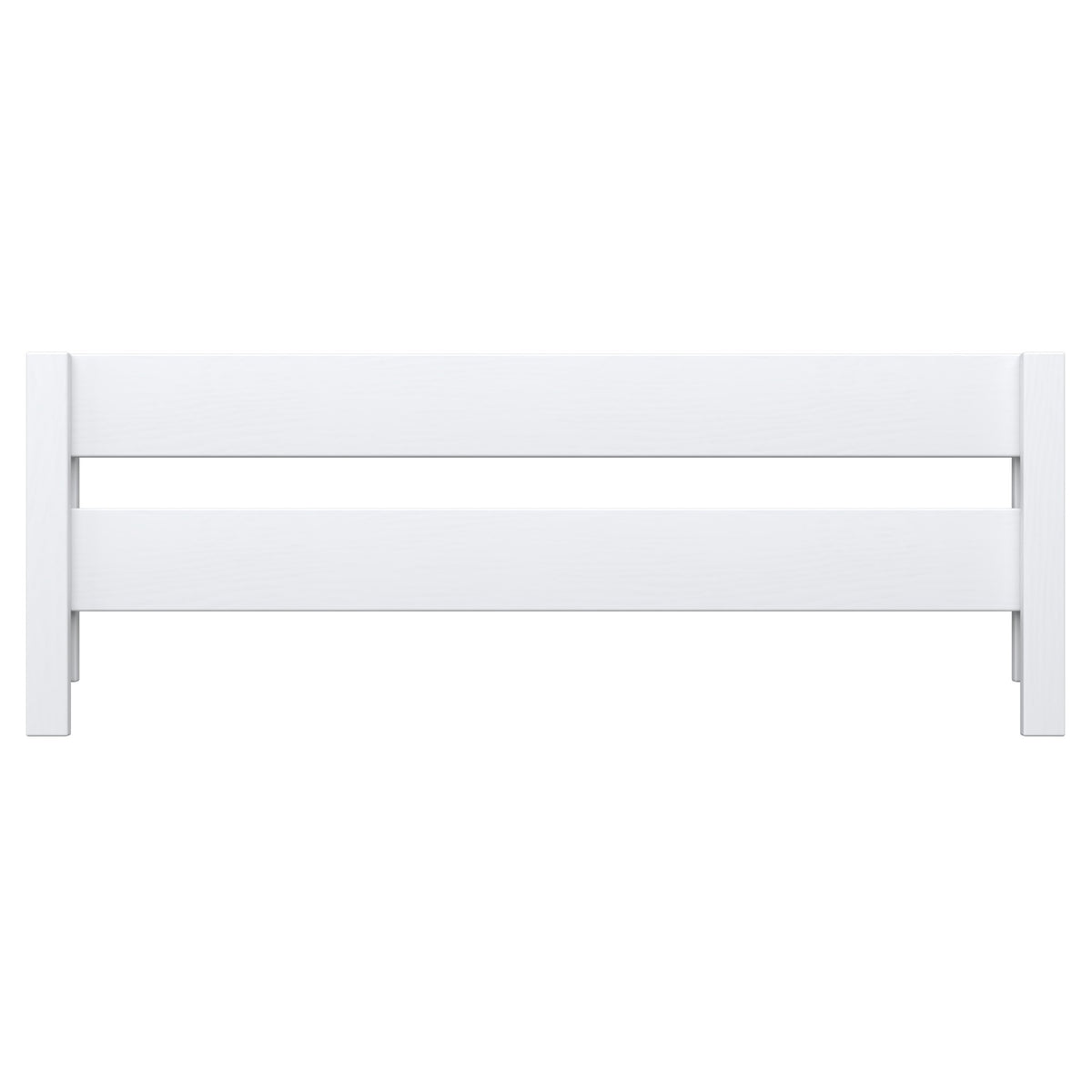 Barrière de protection blanc – en bois, vue frontale, Nizio Home