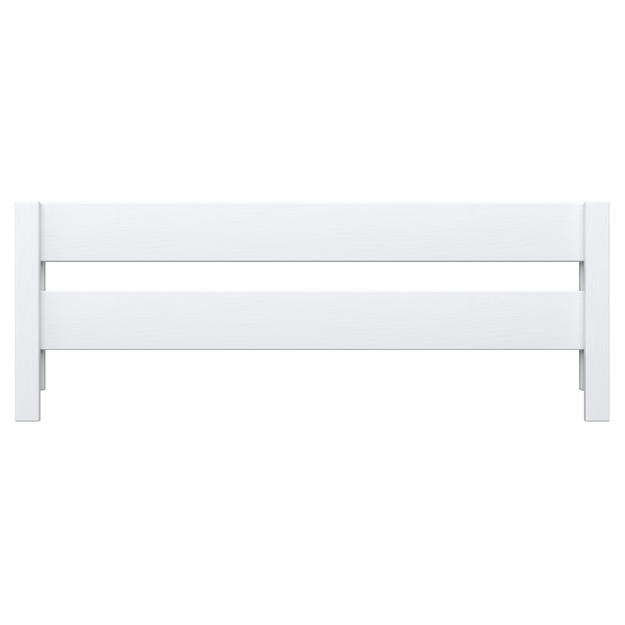 Barrière de protection blanc – en bois, vue frontale, Nizio Home