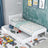Lit blanc z tiroir – rangement spacieux, en bois, pour enfants Nizio