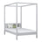 Lit à baldaquin en bois gris – chambre d'enfant, style scandinave Nizio