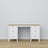 Wooden desk 6S Scandi white / natural oak
