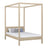 Lit à baldaquin en chêne chêne blanchi – chambre d'enfant, style scandinave Nizio