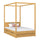 Lit à baldaquin avec tiroir en bois pin naturel – chambre d'enfant, style scandinave