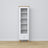Wooden display cabinet 1S 57 Scandi white / natural oak