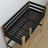 Lit mezzanine en bois noir-chêne – détails des assemblages et de l'échelle, Nizio Home