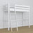 Lit mezzanine en bois blanc – proportions de la chambre d'enfant, Nizio