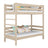 Lit superposé en chêne chêne blanchi – chambre d'enfant, bois massif, style scandinave