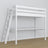 Lit mezzanine avec bureau blanc en bois – dimensions, Nizio Home