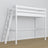 Lit mezzanine blanc en bois – dimensions et schéma, Nizio