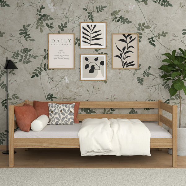 Sofa-lit en chêne chêne naturel – chambre d'enfant, style scandinave Nizio