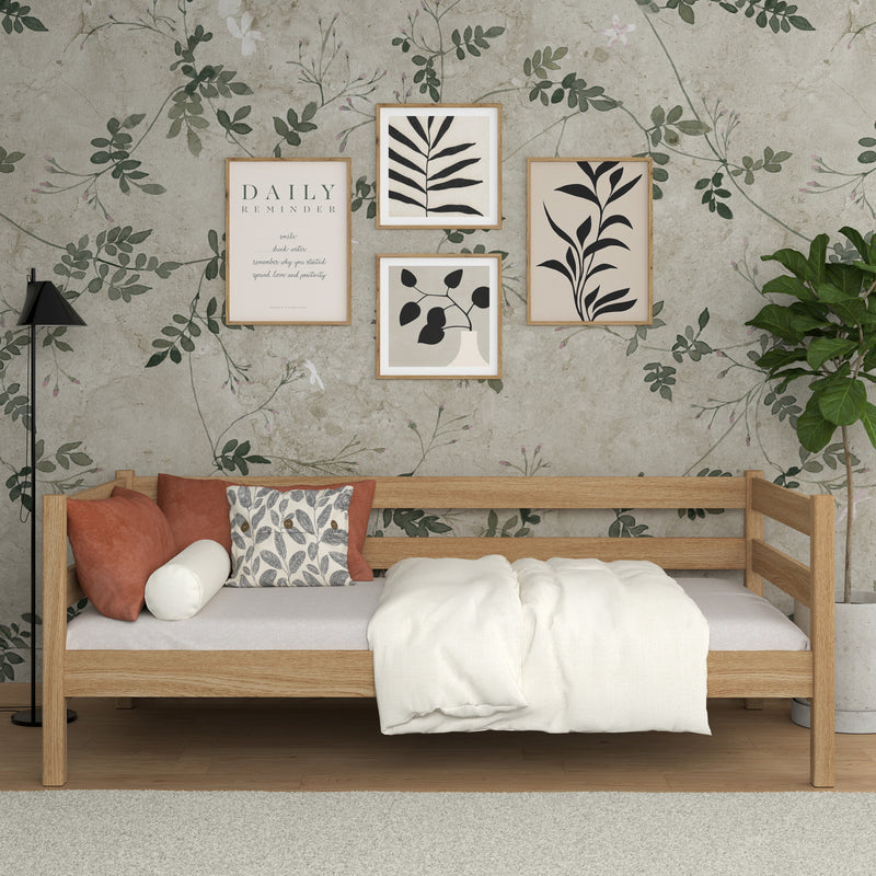 Sofa-lit en chêne chêne naturel – chambre d'enfant, style scandinave Nizio