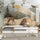 Lit bas en bois blanc-chêne – chambre, bois massif, style scandinave Nizio