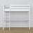 Lit mezzanine avec bureau blanc en bois – dimensions, Nizio Home