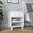 Table de chevet N02 blanc – en bois, vue frontale, Nizio Home