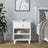 Table de chevet N02 en bois blanc – tiroir ouvert, rangement près du lit