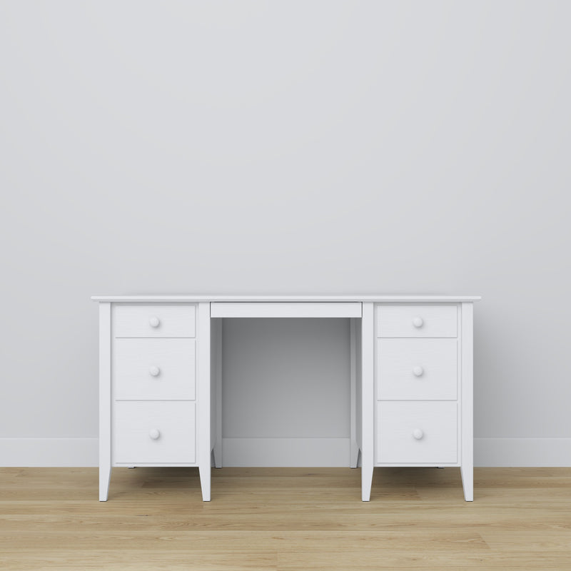 Desk 6S Scandi wooden in custom RAL/NCS color – solid wood, Nizio