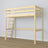Lit mezzanine pin incolore dans la chambre d'enfant – décoration scandinave, en bois
