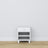 Table de chevet z tiroir N02 en bois blanc – chambre, style scandinave