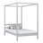 Lit à baldaquin en bois gris – chambre d'enfant, style scandinave Nizio