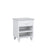 Table de chevet N02 en bois blanc w chambre – décoration avec lampe de nuit