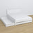 Lit double blanc z tiroir w chambre – décoration scandinave