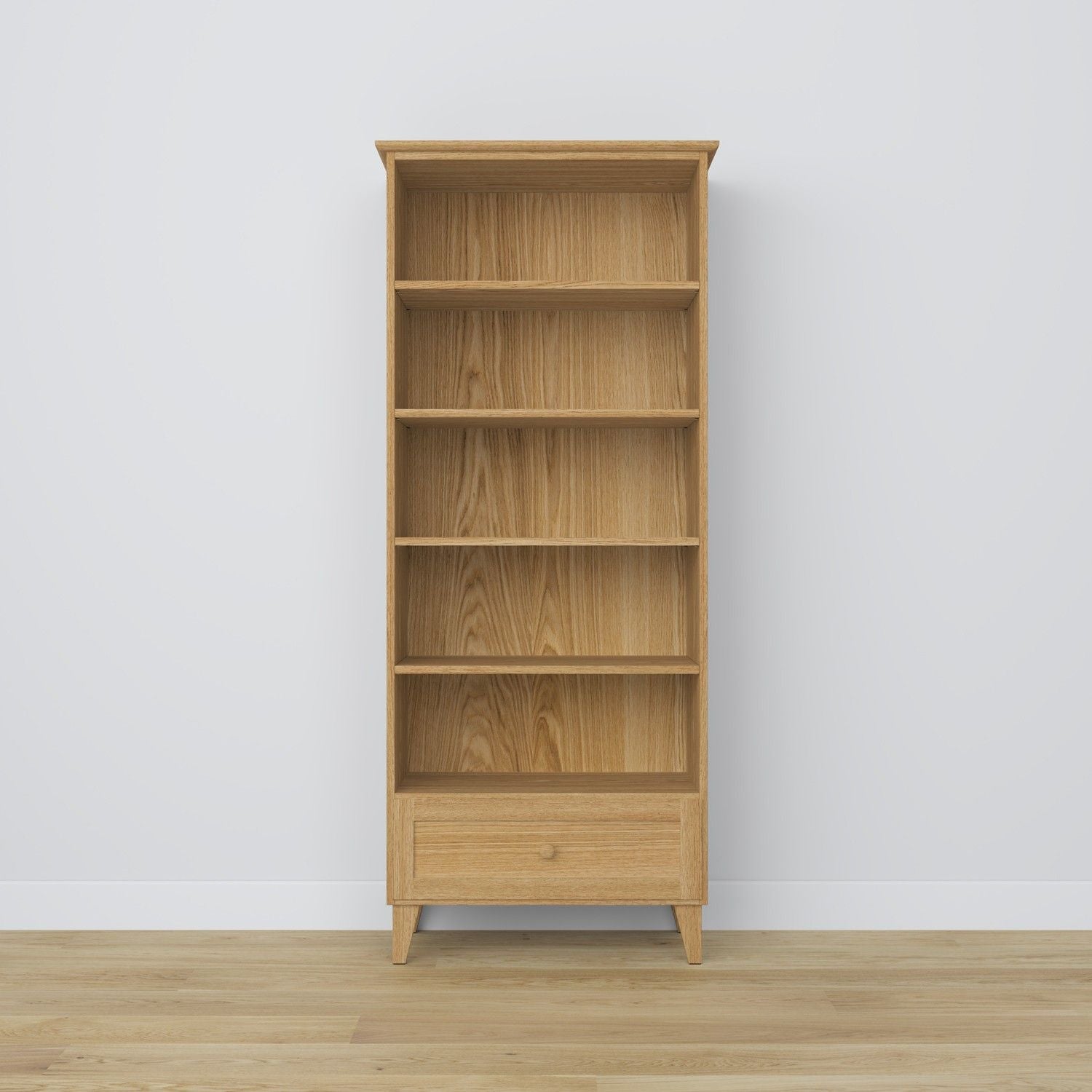 Oak shelf 1S 80 Scandi oak natural
