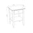 Wooden bedside table 1S N01 Scandi grey