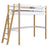 Lit mezzanine en bois blanc-chêne – chambre d'enfant, bois massif, style scandinave