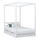 Wooden canopy bed with drawer white – child’s room, scandi style