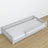 Lit bas gris w chambre – décoration scandinave, en bois