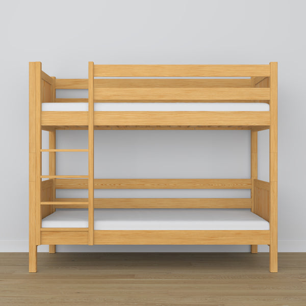 Lit superposé pin naturel – échelle i barrière ochronna en bois, Nizio Home