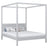 Lit double à baldaquin en bois gris – chambre, style scandinave
