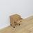 Oak bedside table 1S N02 Scandi oak natural / black
