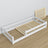 Lit bas blanc en bois – dimensions et schéma, Nizio