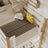Lit superposé blanc-chêne pour enfants – tiroir na matelas, en bois, Nizio