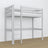 Lit mezzanine gris en bois – dimensions et schéma, Nizio