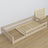 Lit bas en chêne chêne blanchi – partie arrière et proportions, chambre scandinave