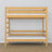 Lit superposé en bois pin naturel – sommier à lattes, durable assemblages de menuiserie