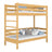 Lit superposé pin naturel dans la chambre d'enfant – décoration scandinave, en bois
