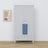 Wooden wardrobe 2D1S Scandi grey