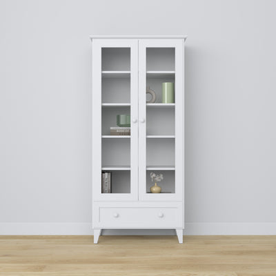 display cabinet 1S 90 Scandi wooden in custom RAL/NCS color – solid wood, Nizio